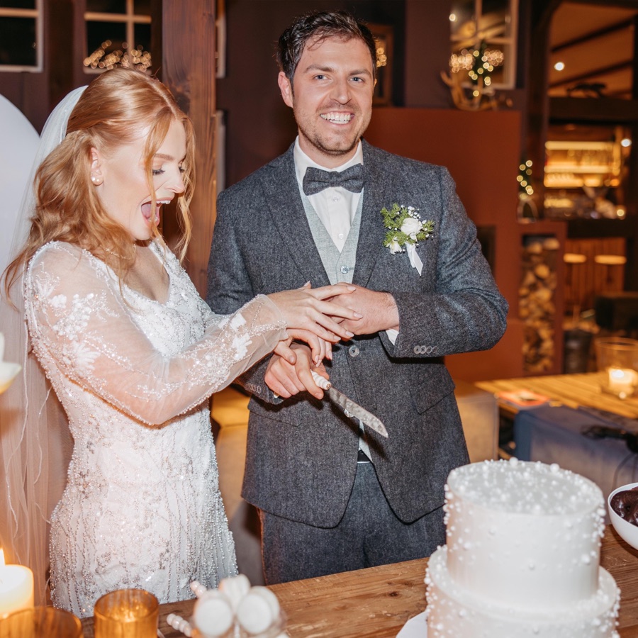 Madeleine und Patrick an ihrem Hochzeitstag