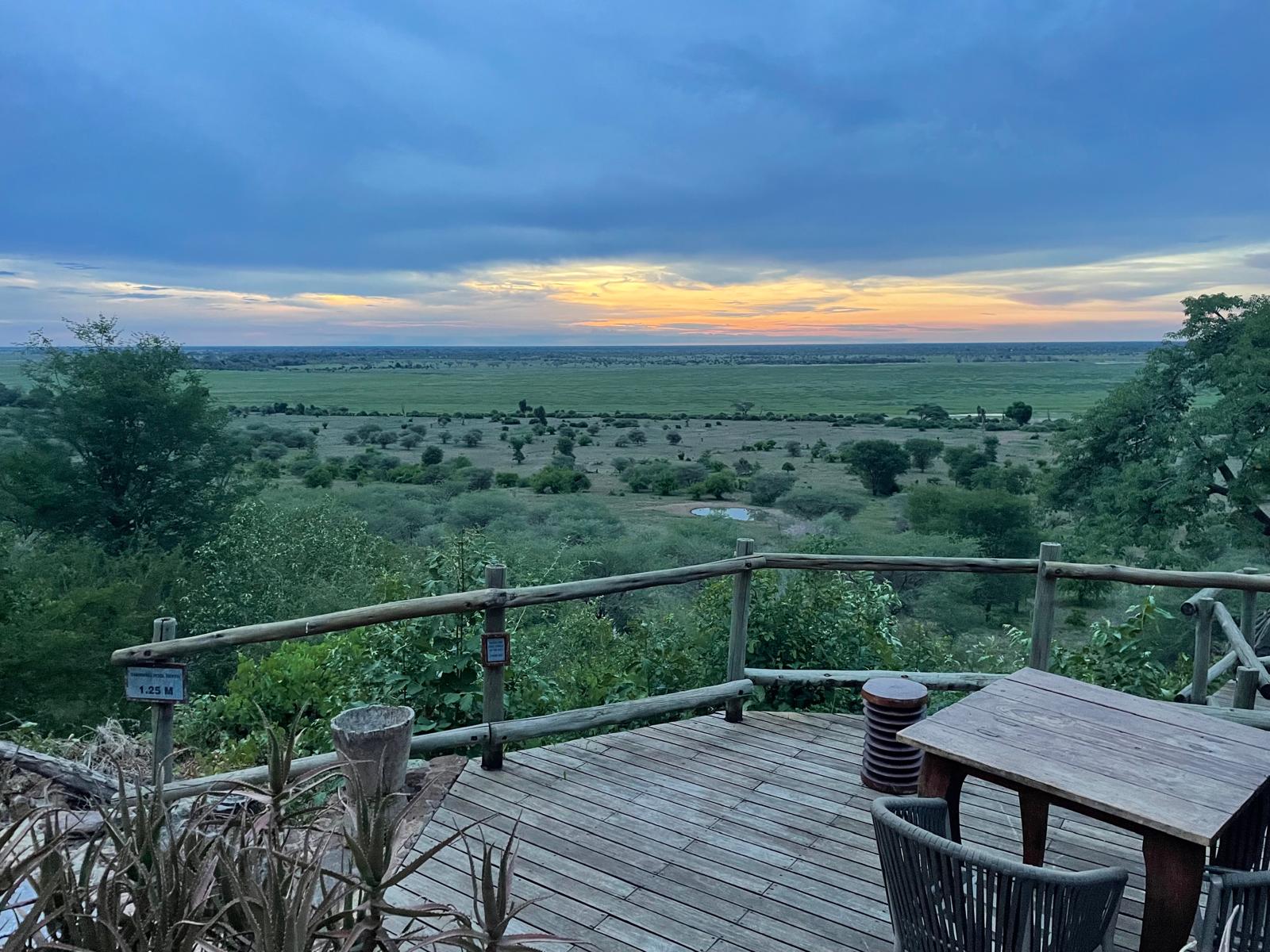 Lodge-Sonnenuntergang
